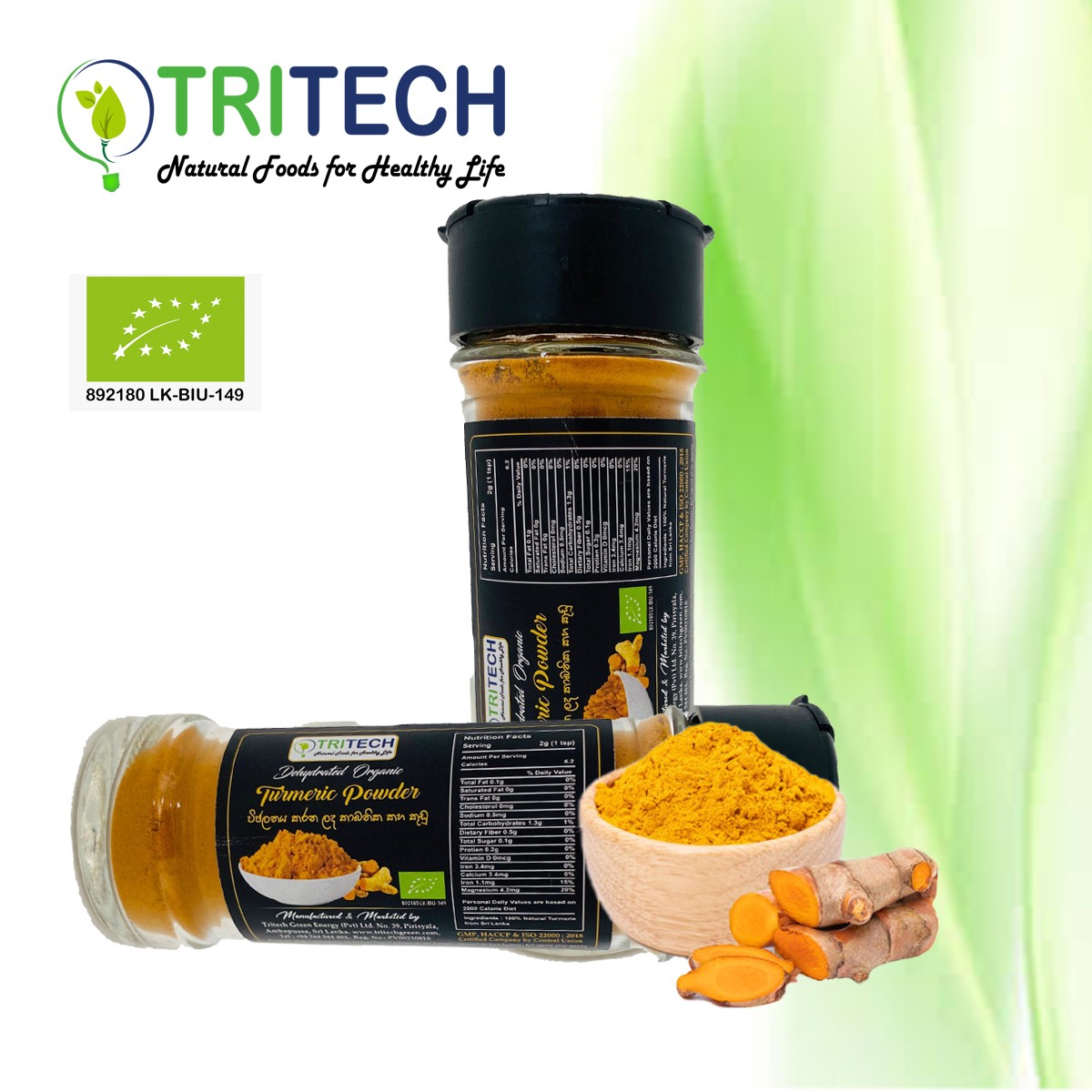 Dehydrated Organic Turmeric Powder