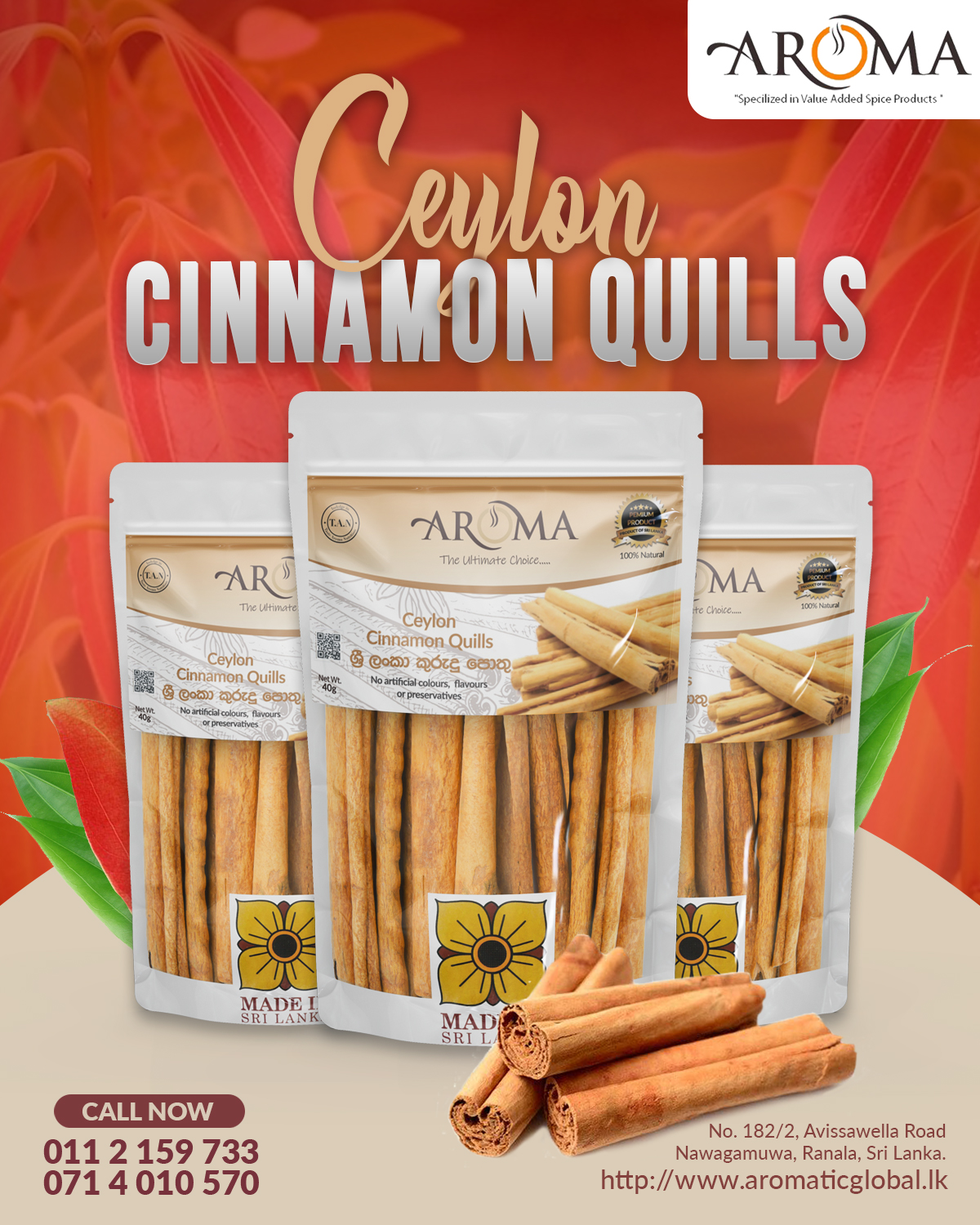 Ceylon Cinnamon Quills