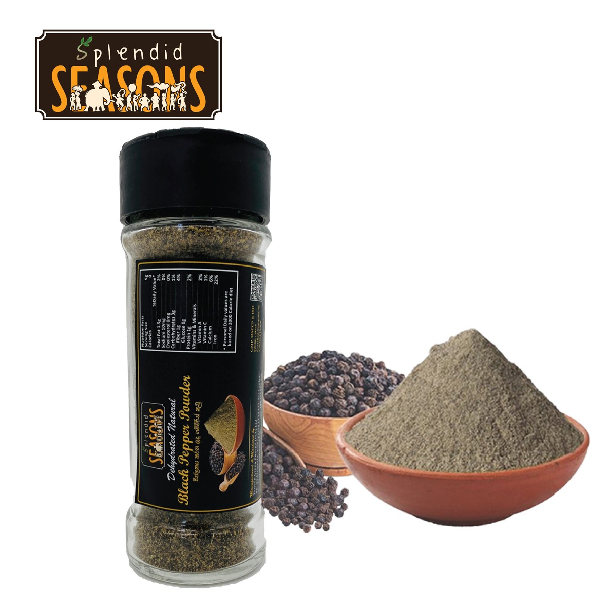 Dehydrated Black Pepper Powder